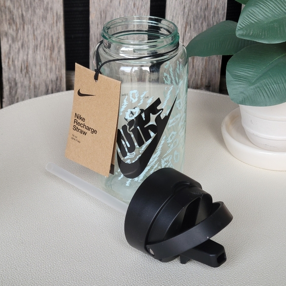 NWT Nike Renew Recharge Chug 16oz Graphic Aqua Water Bottle - Picture 6 of 8